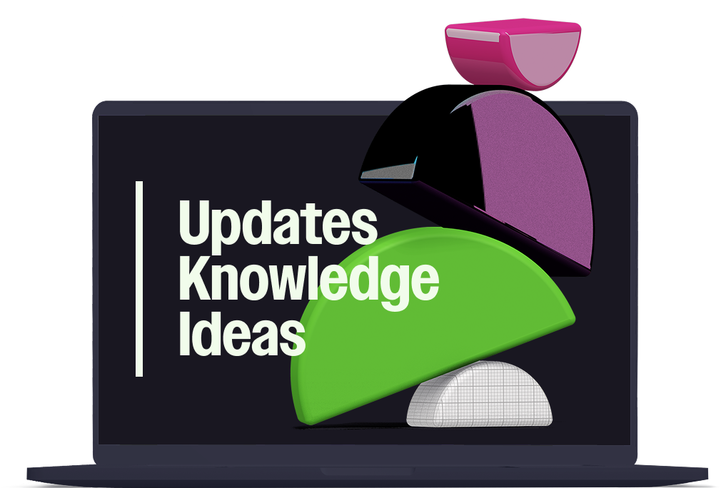 Laptop with words describing the events purposes